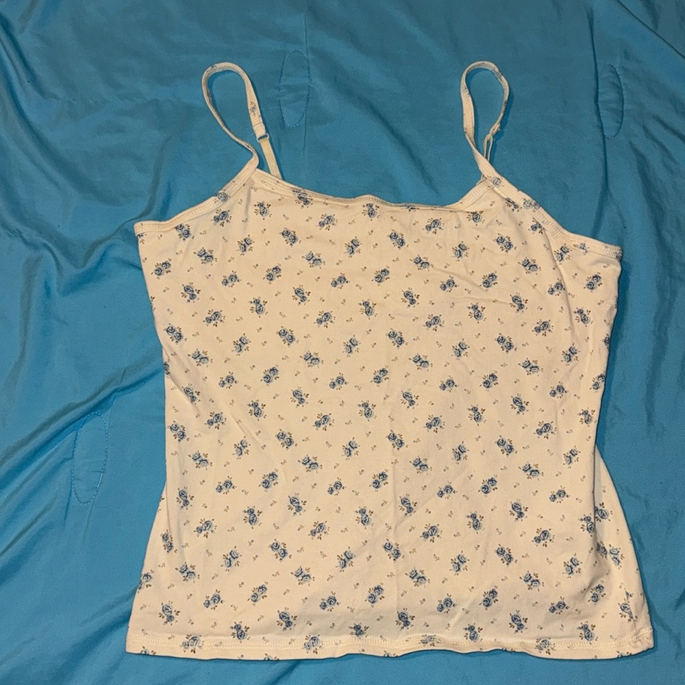 Falls Creek camisole with blue roses